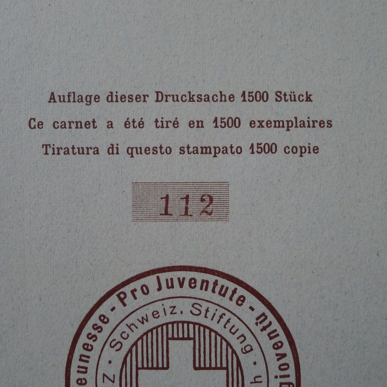 Tutti i francobolli: PJ 1950, Serie in Geschenk - Folder, nummeriert + limitiert – Usato da Ebikon venduto da SilvioFreund 5