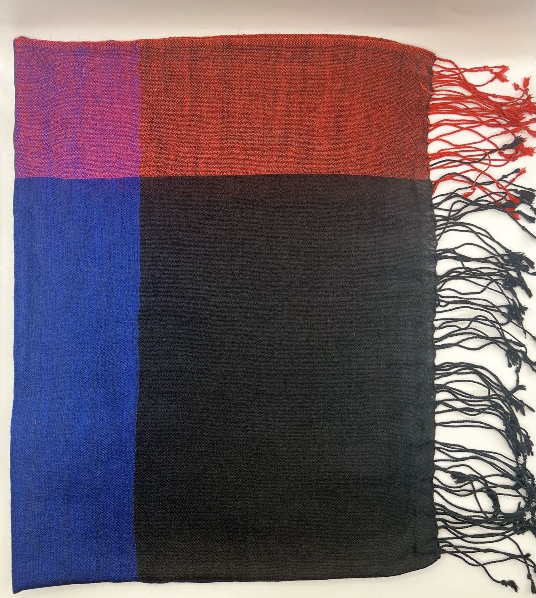 Foulards, Tücher & Schals: Étole multi-couleur 100% cachemire, franges, unisexe – Neu und originalverpackt aus Coffrane von Luxary_16 4