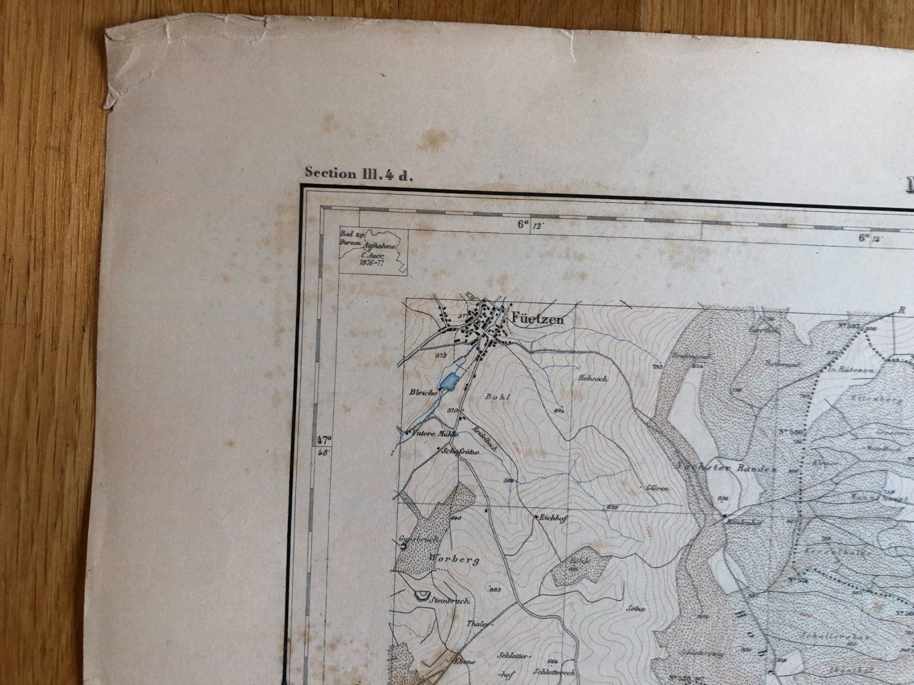 Landkarten & Atlanten: Siegfriedatlas Bl. 11: Staufenberg 1885 – Gebraucht aus Zürich von allp 3