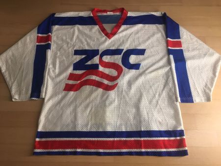 ORIGINAL ZSC LIONS # 11 MATCH WORN 1987/89 TRIKOT REFIDA L