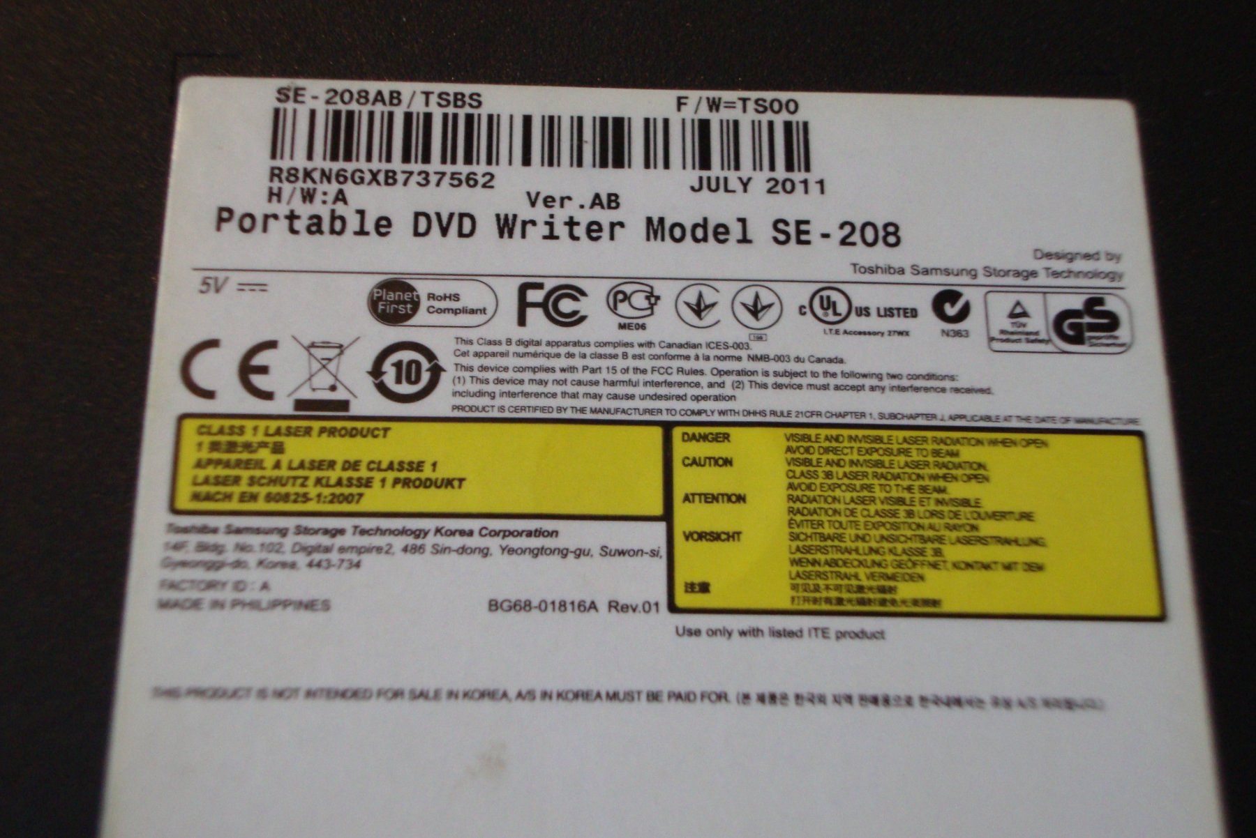 Samsung Lettore multimediale & Streamer: Samsung Lecture Externe Laufwerke & DVD/CD – Usato da Unterbäch VS venduto da diquq 2