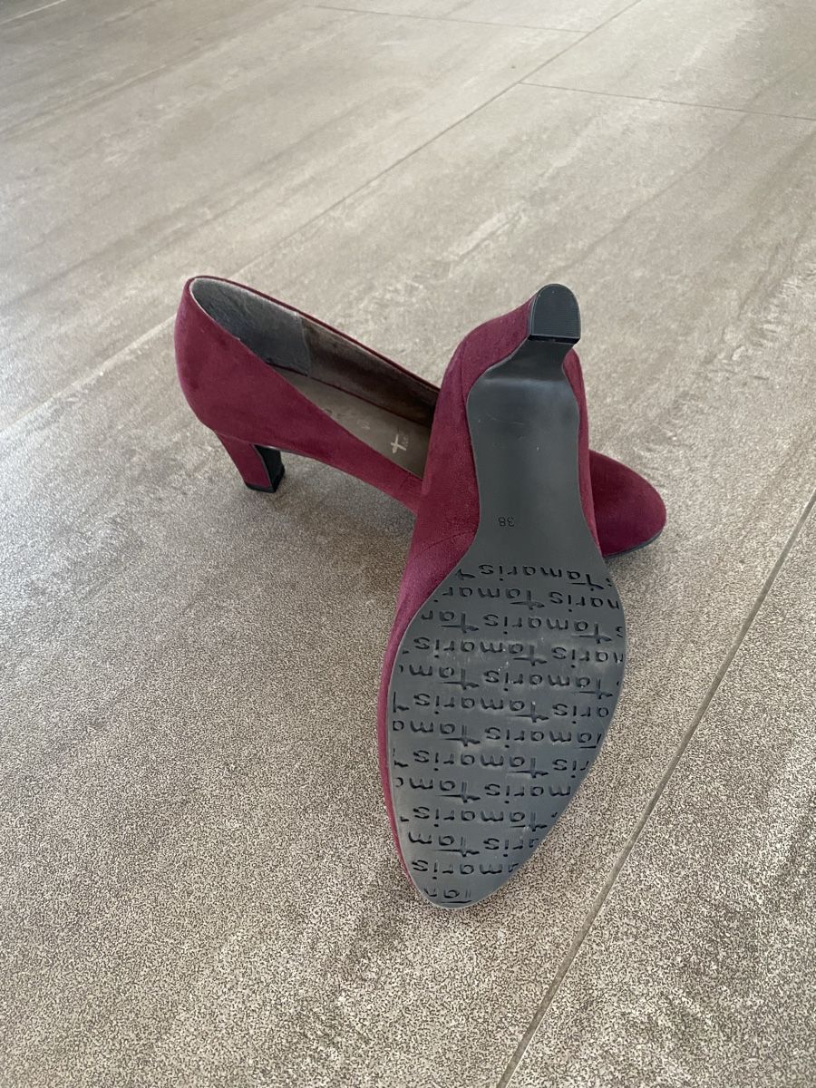 Scarpe da donna: Damen Pumps Gr. 38 / NEU / Bordeaux – Nuovo (secondo la descrizione) da Wängi venduto da flyaway2see 2