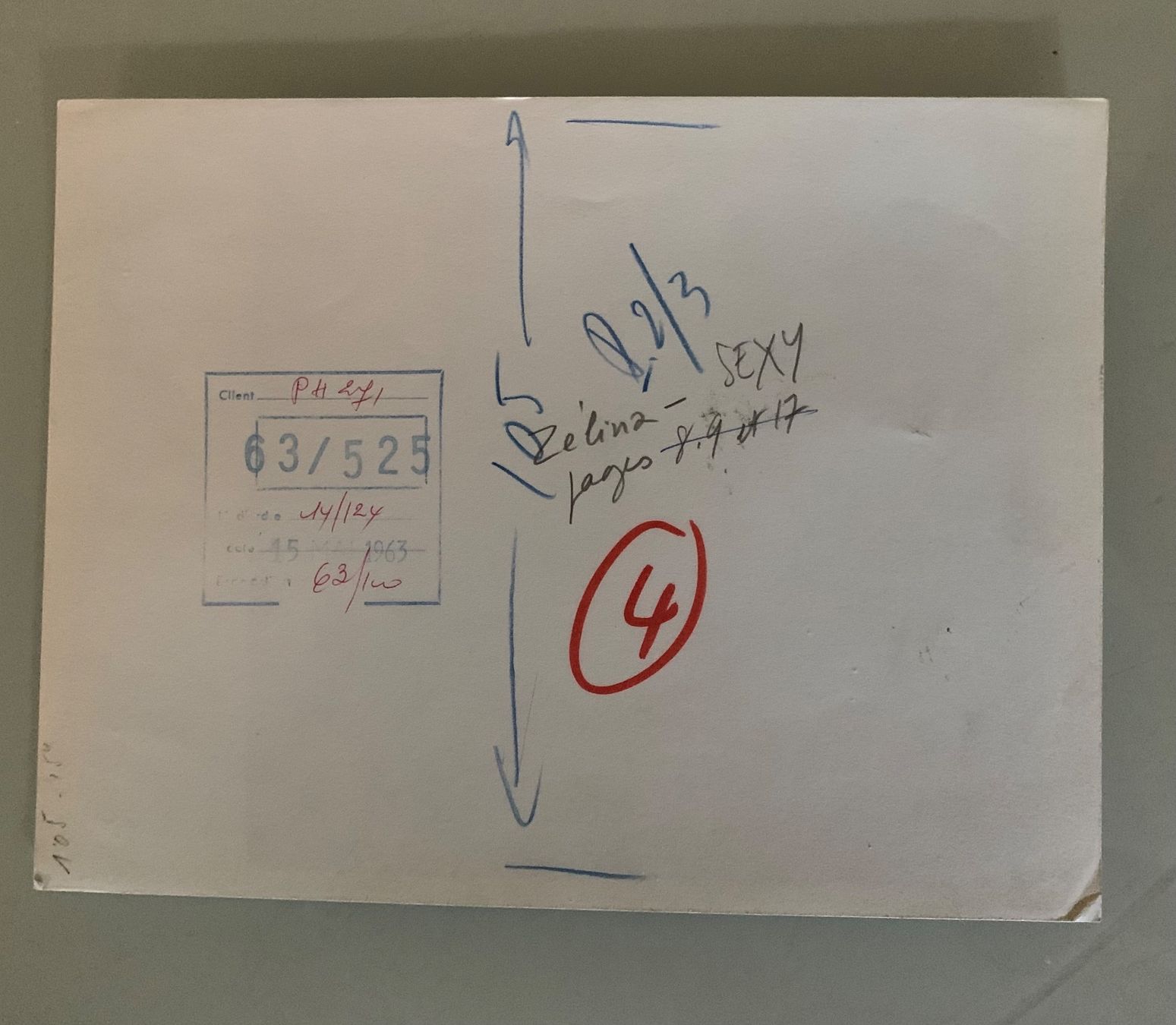 Foto & Immagini: Foto 1963 - Zélina Paris Striptease Tänzerin – Usato da Bern venduto da Artbrokerswitzerland 2