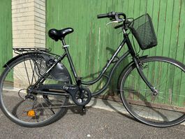 Citybike Funride schwarz mit Korb gebraucht Zustand