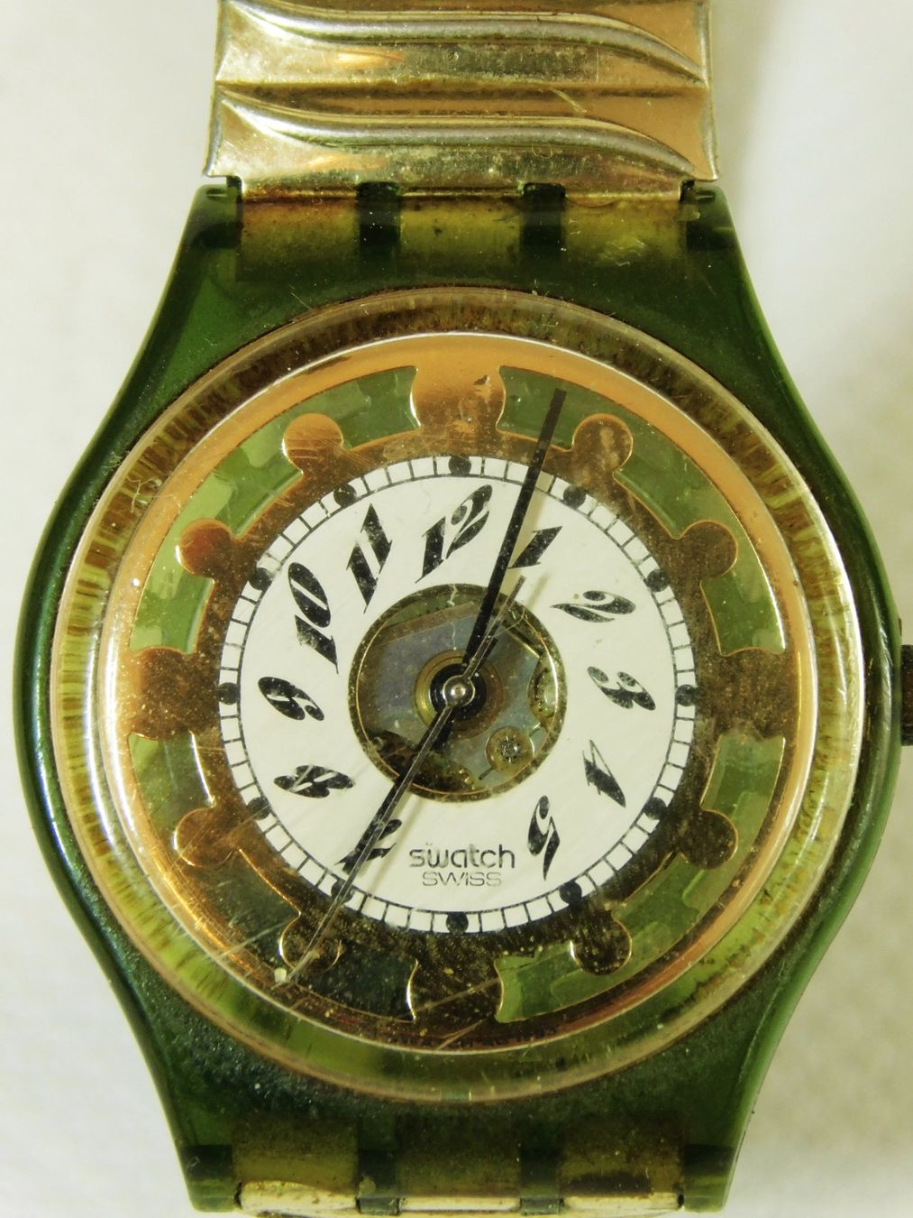 Swatch Orologi: SWATCH UHR GREEN SHINE 1993er – Usato da Emmenbrücke venduto da Ulisse-22 1