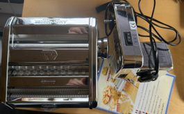 Pasta Maschine Marcato ampia 150 mit motor und Nudeltrockner