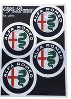 Alfa Romeo Aufkleber Sticker 4teilig 50mm (Art. 21810)