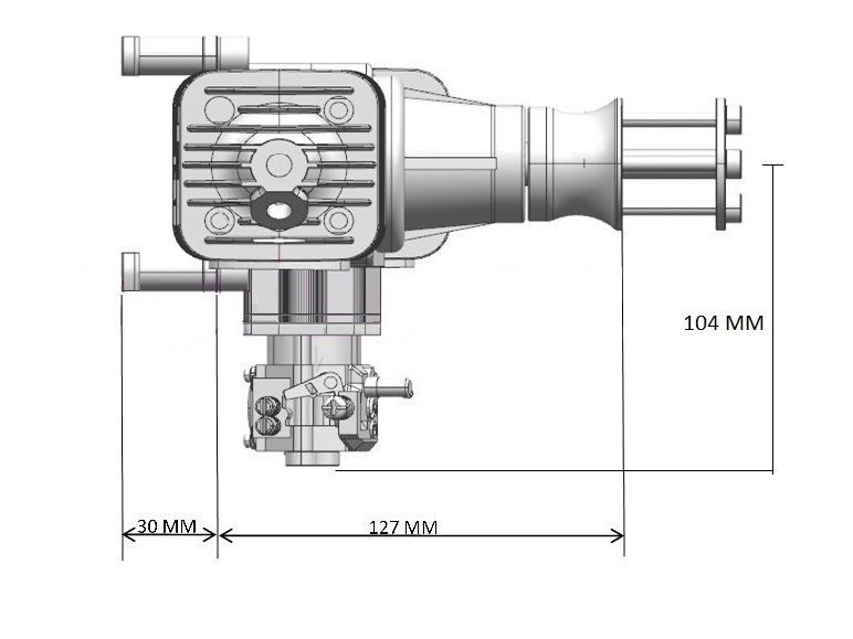 Moteurs: DLA64 V2 Benzinmotor 64ccm – Neuf avec emballage d'origine à Entlebuch par Hebu 5