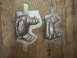 Ancien Moule chocolat schokoladenform nid poule 10cm
