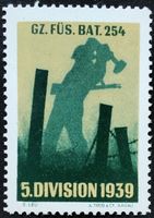 Soldatenmarke 2.WK, Grenz Füsilier Bat 254, Wi Gz 189