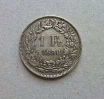 ++ 1.- Franken 1898, gute Erhaltung
