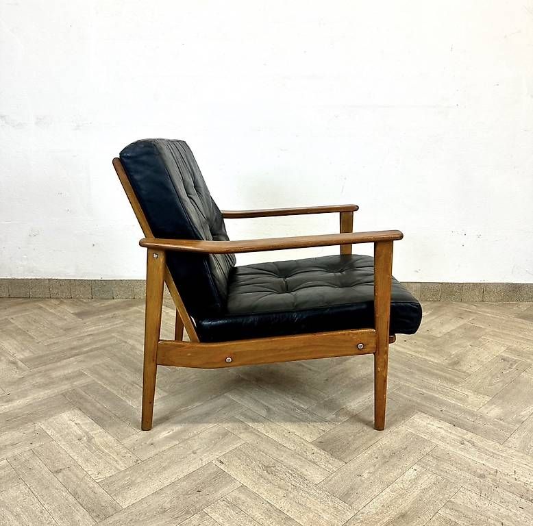 Poltrone: Mid Century leather Easy Chairs  – Usato da basel venduto da vintory.ch 6