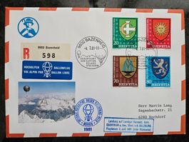 Ballonpost 1981 für 3.--