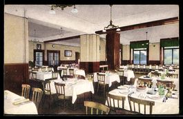 Lugano, Speisesaal im Kurhaus Cademario