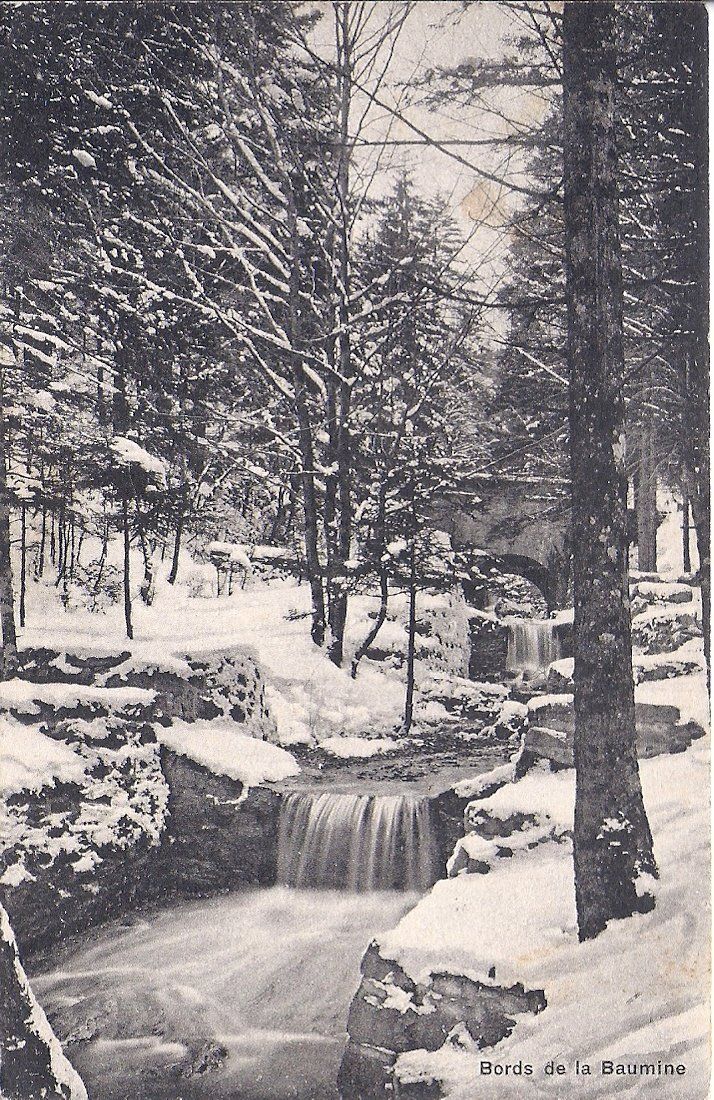 Cartes postales: BAULMES, bords de la baumine en hiver – D'occasion à Les Verrières par Scampi0