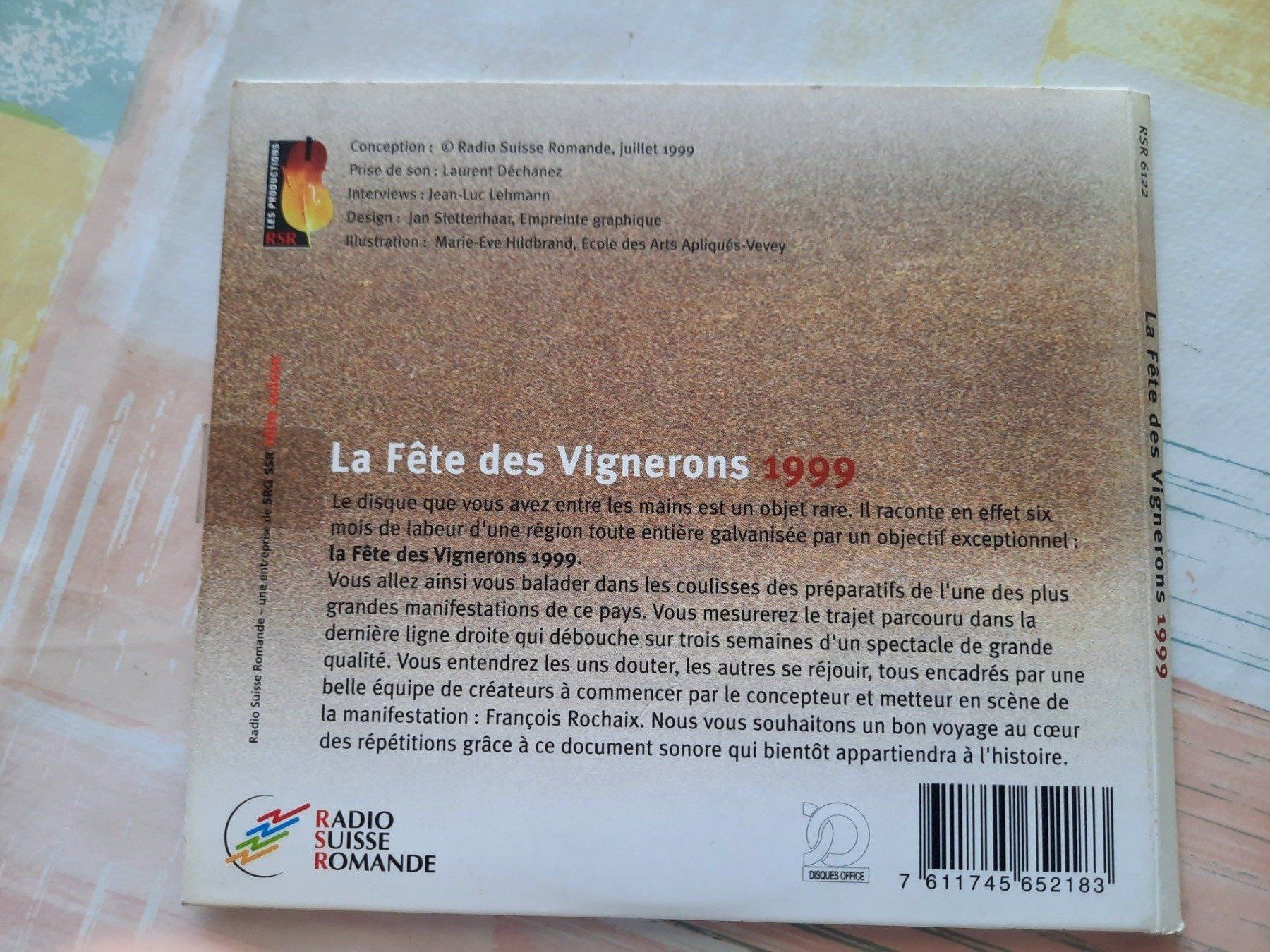 CD: CD La fête des vignerons 1999 – Usato da Pully venduto da bro_n52j 1