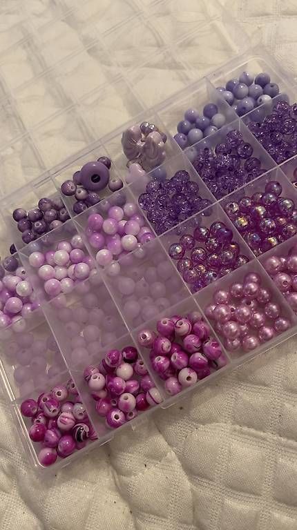 Perlen (unechte): Perlen violett – Neu und originalverpackt aus Oberwil von anj_gqq6 3