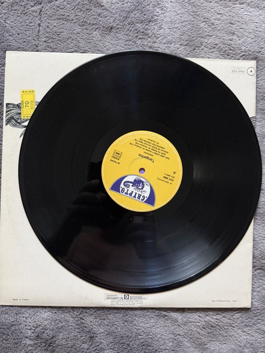 Dischi in vinile: Tangerime Mémoire – Usato da Lausanne venduto da rkiko11 3