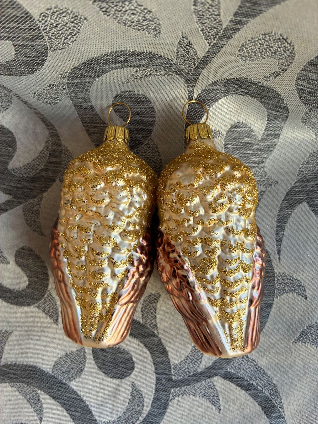 Tutte le decorazioni: 2 Eulen Eule Vogel Christbaumschmuck – Nuovo e nell'imballaggio originale da Alpnach Dorf venduto da marvo 3