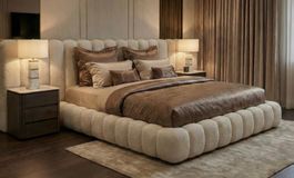 RICHMOND INTERIORS*Bed Cupidon cream fancy 180x210