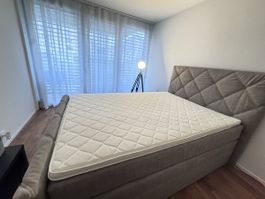 Boxspringbett 140×200 cm mit Bettkasten - wie neu