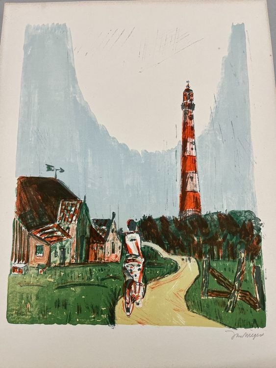 Grafica & Litografie: JAN WIEGERS LITHOGRAPHIE SIGNIERT – Usato da Gersau venduto da kunst-online