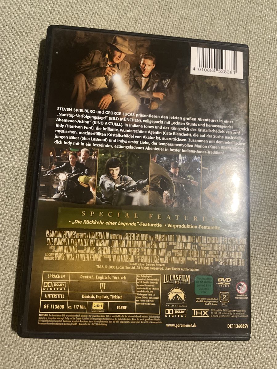 Tutti i DVDs: Indiana Jones – Usato da Sargans venduto da Didis 1