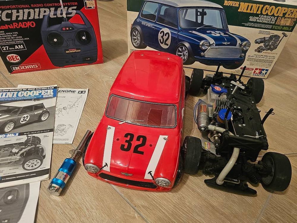 RC TAMIYA MINI COOPER RARE VINTAGE GLOW ENGINE RACING CAR (Gebraucht ...