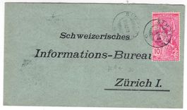 Lettre de Simplon pour Zürich le 20.VIII.00
