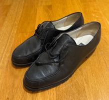 Bally Schnürschuhe aus Leder, schwarz, Grösse 4,5