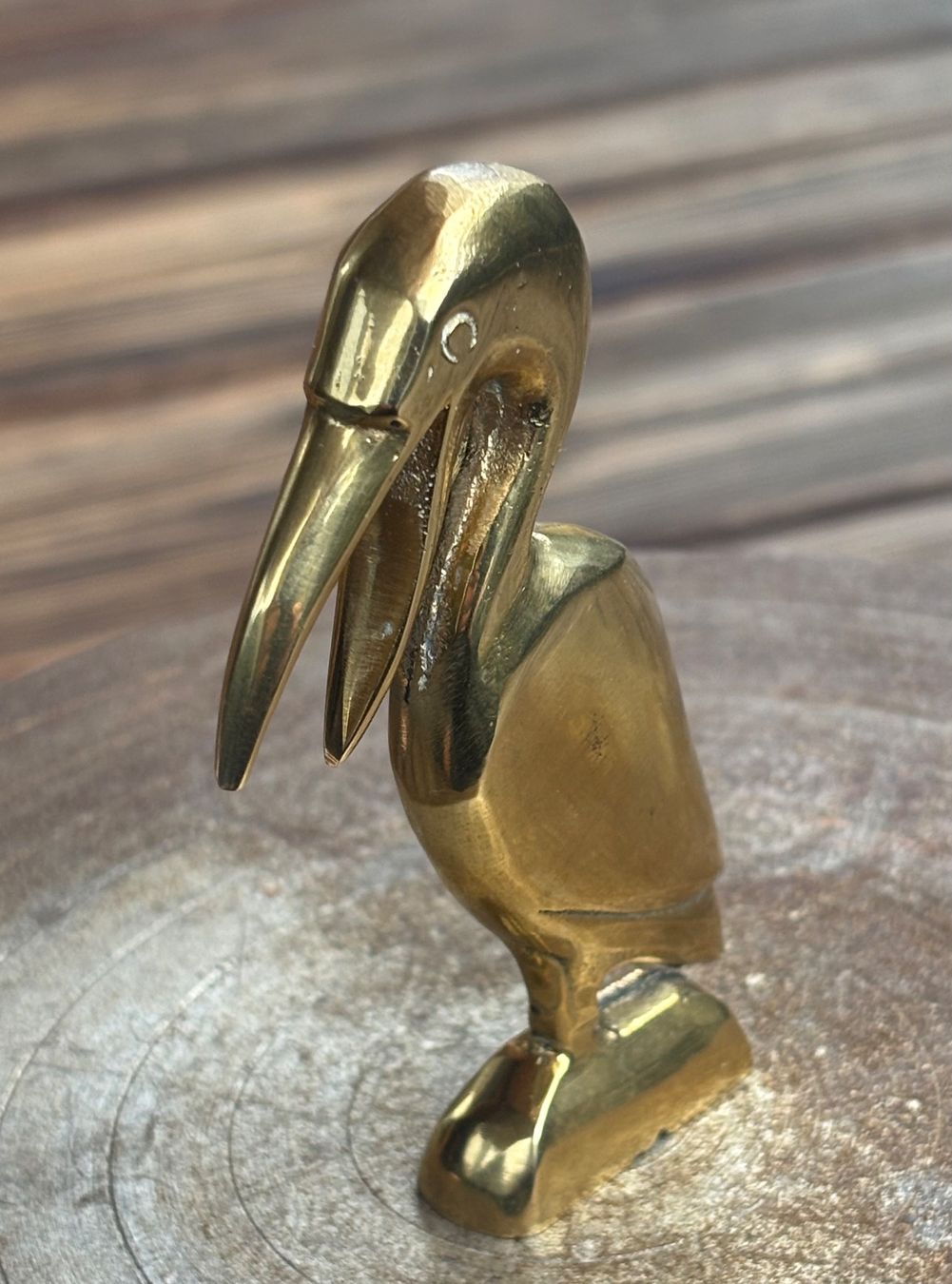 Statuette: Pelikan Messingguss poliert – Usato da Lüchingen venduto da Eeizo 2