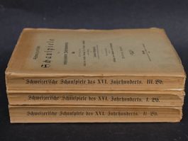 SCHWEIZERISCHE SCHAUSPIELE DES SECHSZEHNTEN JAHRHUNDERTS,RAR