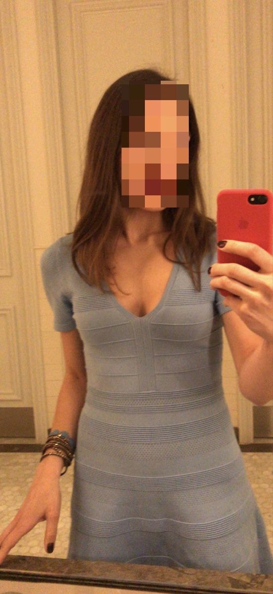 Sandro Vestiti: Sandro Paris Knit Dress - Light Blue  S  size – Nuovo (secondo la descrizione) da Corsier GE venduto da Karol_save_planet 5