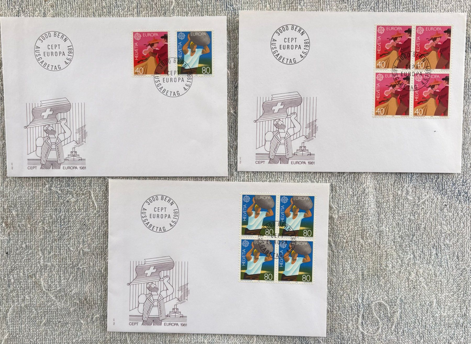 Tutti i francobolli: LOT FDC PTT – Usato da Ostermundigen venduto da wini63