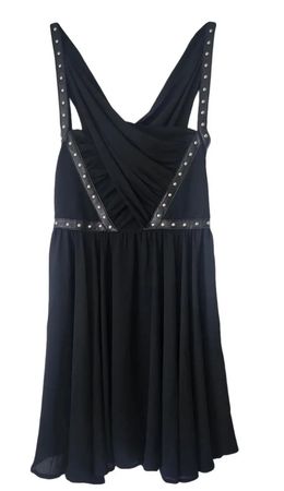 New The Kooples Kleid Schwarz Gr. M /T3