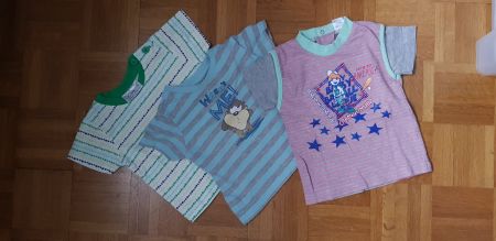 3 T'shirts, Gr. 74/80