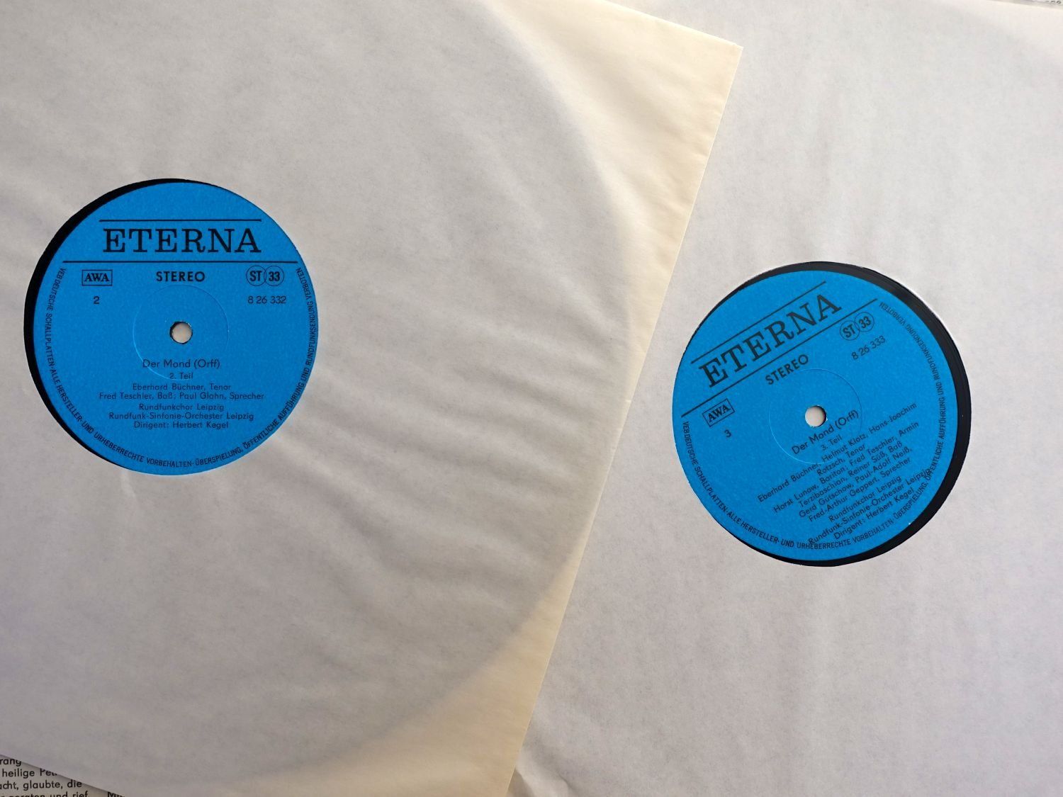Dischi in vinile: LP Carl Orff. Der Mond. Eterna. Doppel-LP – Usato da Gutenswil venduto da Optico 1