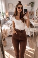 Damen Sonnenbrille Braun Verlaufsglas stylisch