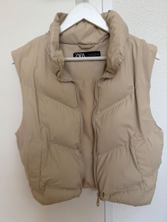 ZARA Steppweste beige – Grösse S