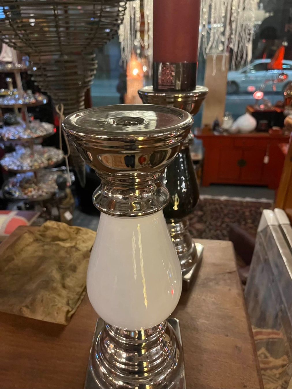 Kerzenständer: Kerzenhalter im Kelchdesign mit Metallsockel | LIQUIDATIONSV – Neu (gemäss Beschreibung) aus Zürich von Hnikbay 3