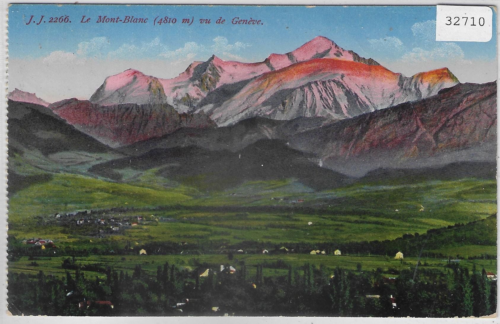 Cartoline postali: Le Mont Blanc vu de Geneve – Usato da Ettingen venduto da Kartenplanet