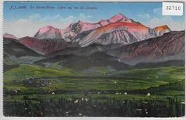 Le Mont Blanc vu de Geneve