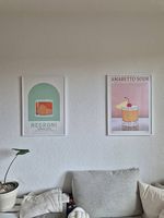 2x Poster Cocktails Illustration