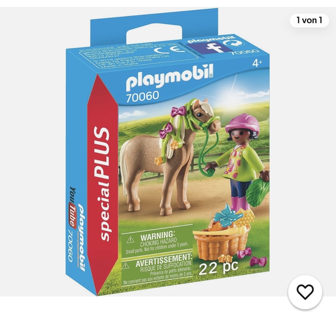 Playmobil Spielzeuge: Playmobil Pony mit Mädchen 70060 – Gebraucht aus Riedholz von Elch121