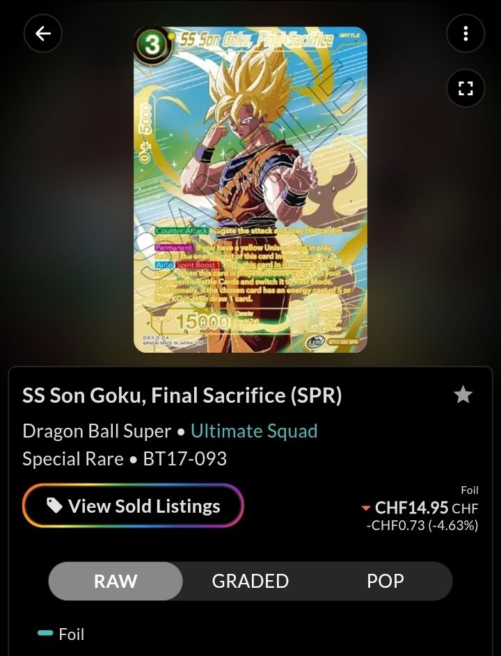 Bandai Carte collezionabili: Dragonball TCG Son Goku – Nuovo (secondo la descrizione) da Eggenwil venduto da Murmeltier87 3