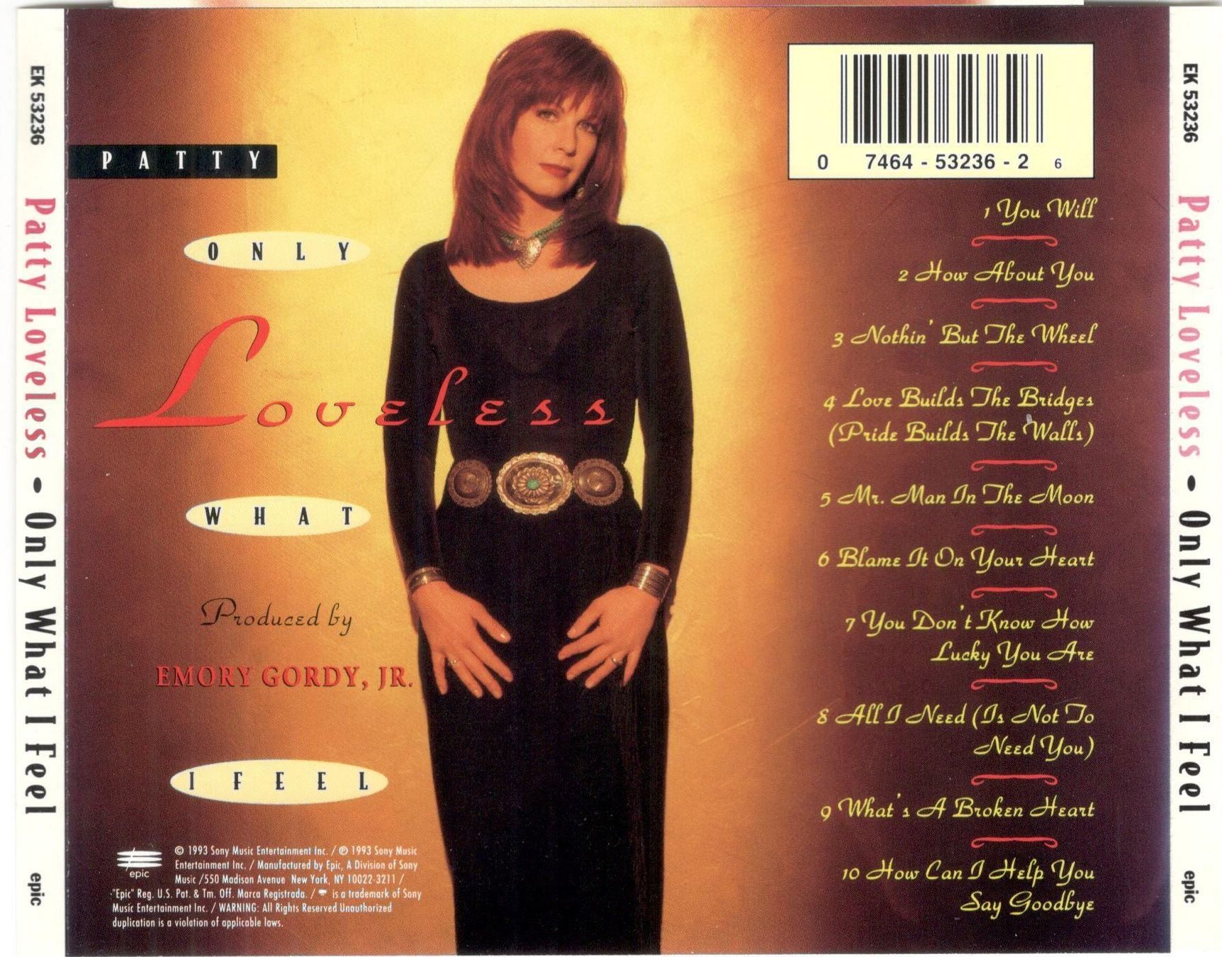 CDs: Patty Loveless CD Only What I Feel – Gebraucht aus St. Margarethen TG von ursk10 1