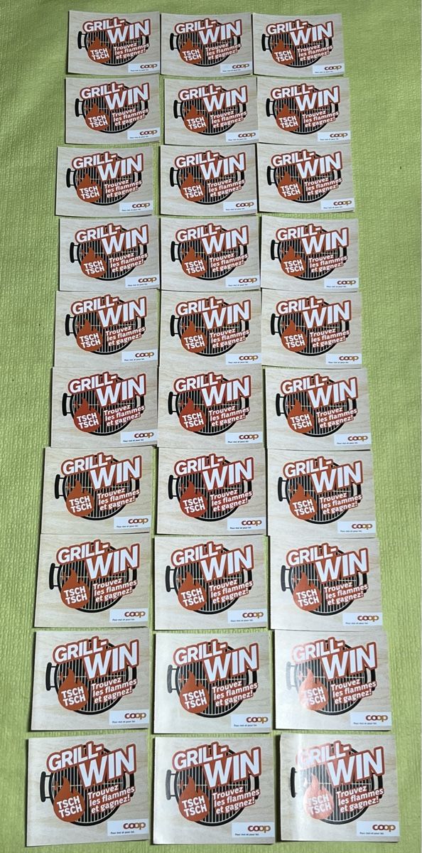 Coop Timbres & points: 30 coupons Grill & Win Coop 2026 – Neuf avec emballage d'origine à La Tour-de-Peilz par Pansy02 3