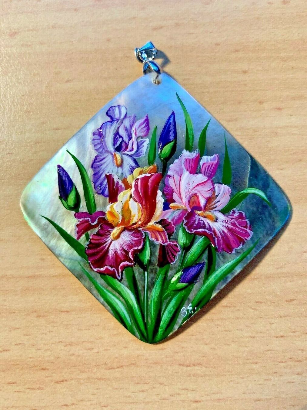 Anhänger: Anhänger aus Perle mit Blumenmotiv – Neu (gemäss Beschreibung) aus Volketswil von salander90
