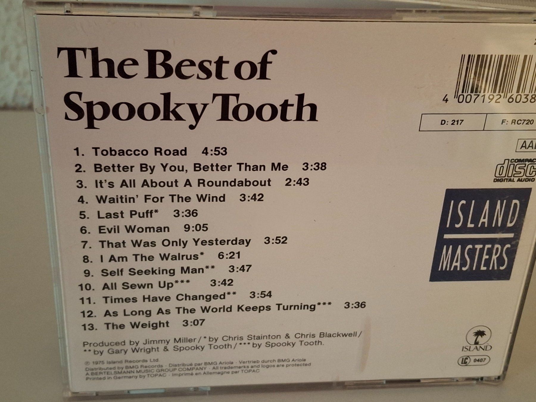 CDs: CD Spooky Tooth - The Best of - – Gebraucht aus Aarberg von Jackup1 1