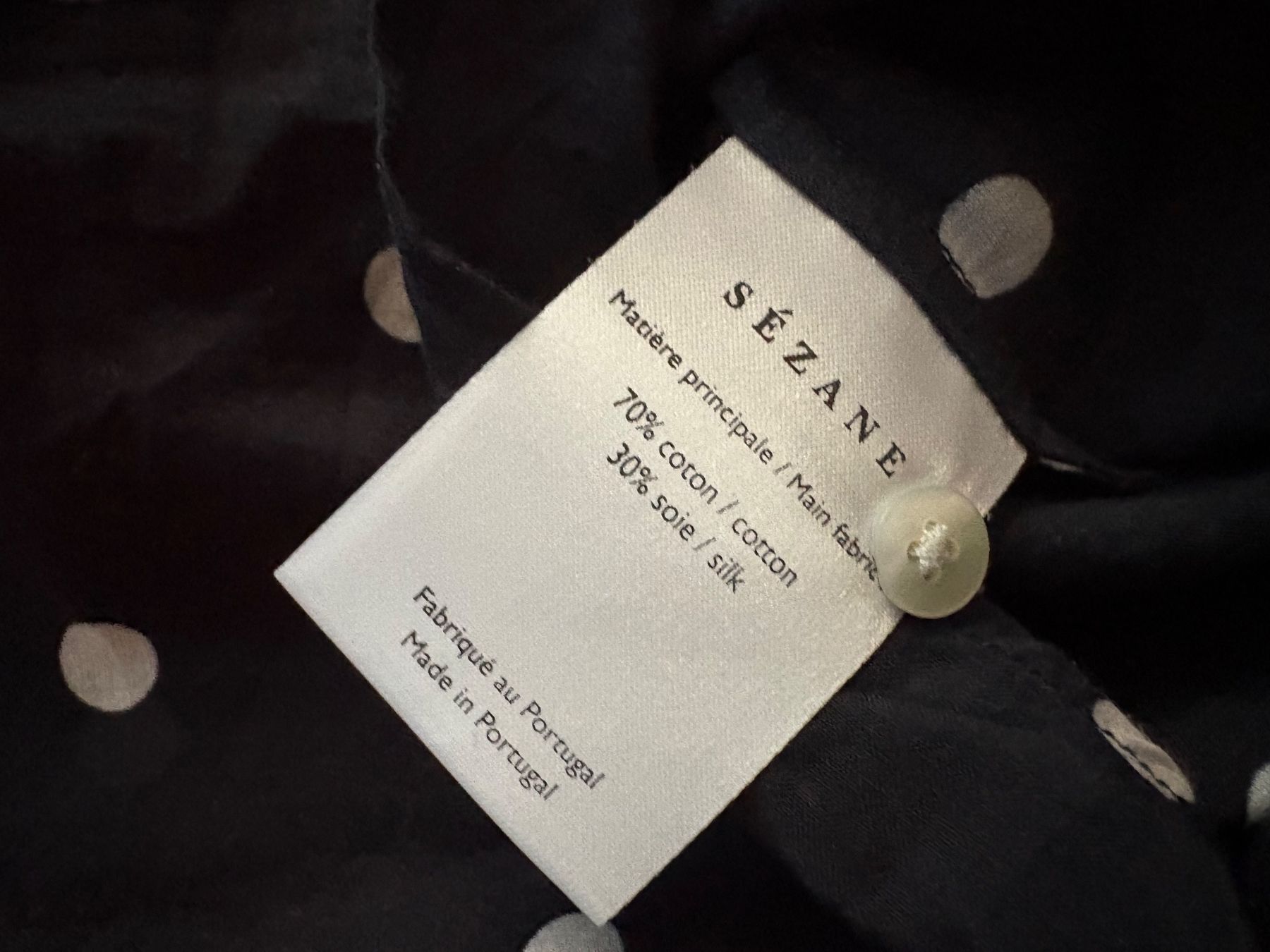 Sezane Blusen: Sézane Hemd Bluse Seide Baumwolle Gr.34 – Gebraucht aus Genève von sunandwind 3